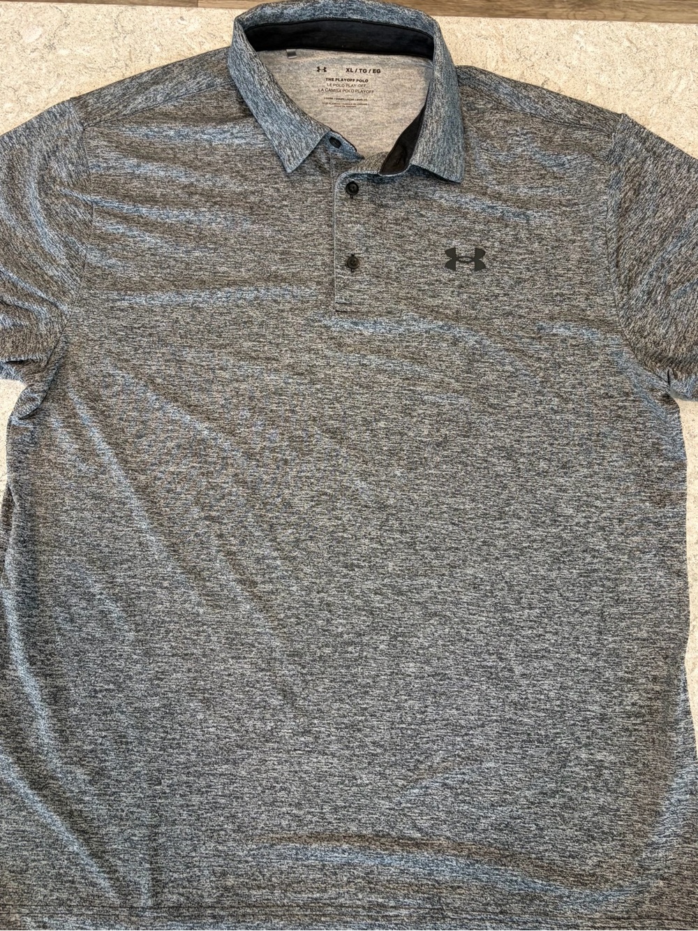 Under Armour Men’s Gray Heather Performance Polo-XL - Picture 3 of 9